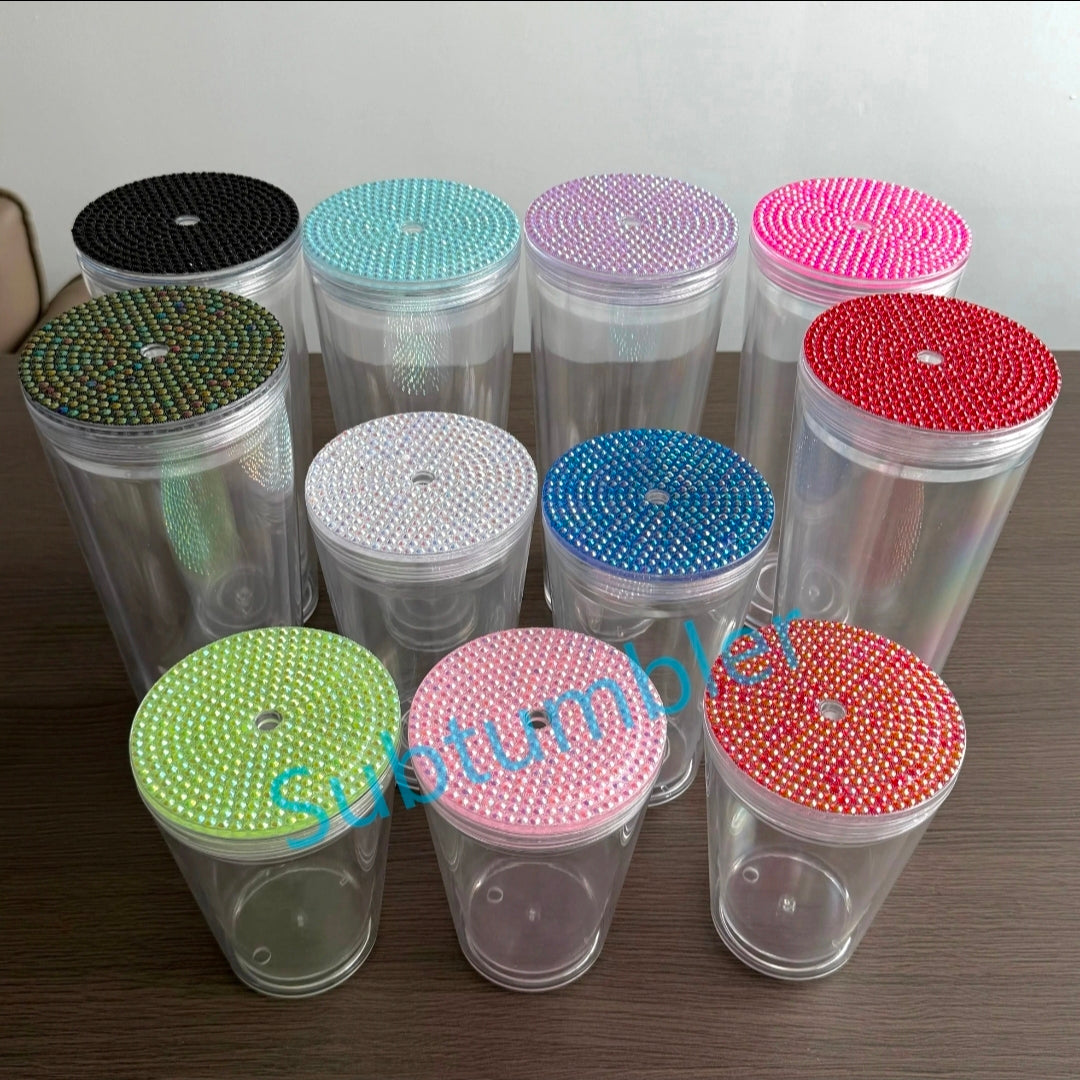 24oz Rhinestone Lids